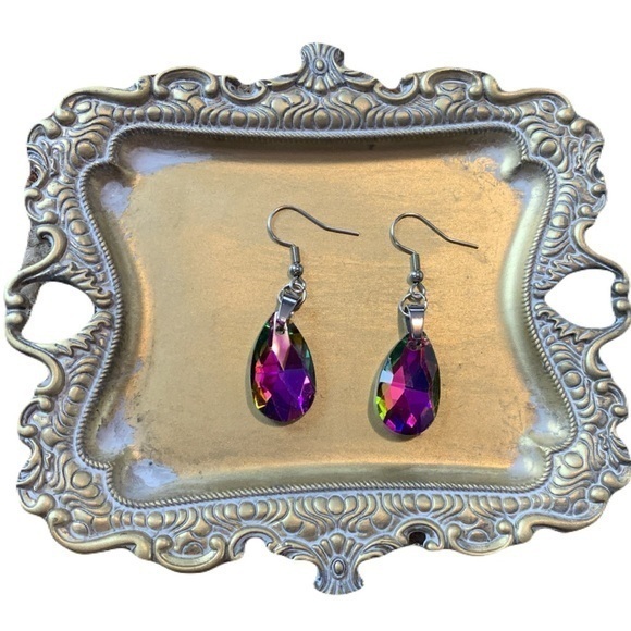 Multicolor‎ Teardrop Earrings - Picture 1 of 1